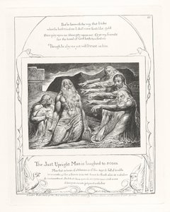 The Just Upright Man is laughed to scorn, 1825 by William Blake